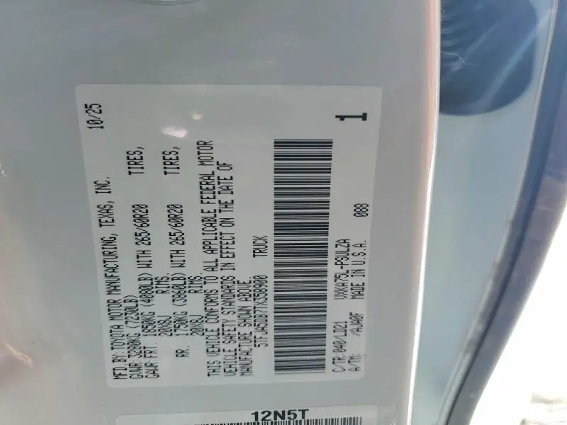2026 TOYOTA TUNDRA LIMITED  
