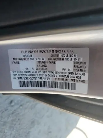 2018 MAZDA 3 TOURING  