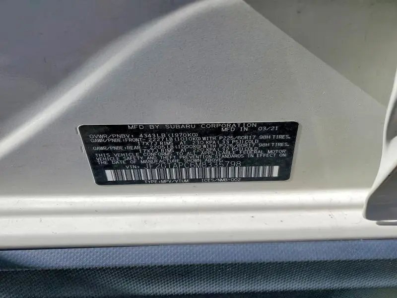 2021 SUBARU CROSSTREK PREMIUM  