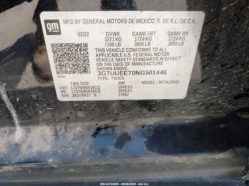 2022 GMC SIERRA 1500  