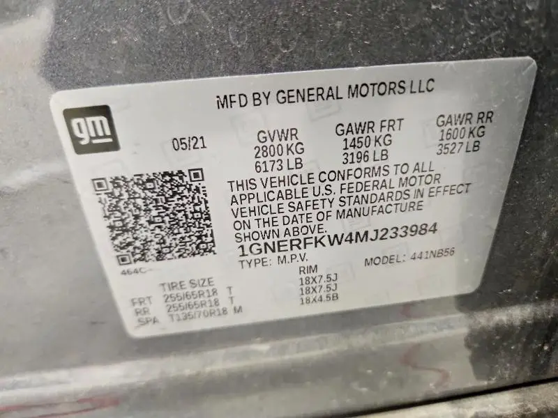 2021 CHEVROLET TRAVERSE LS  