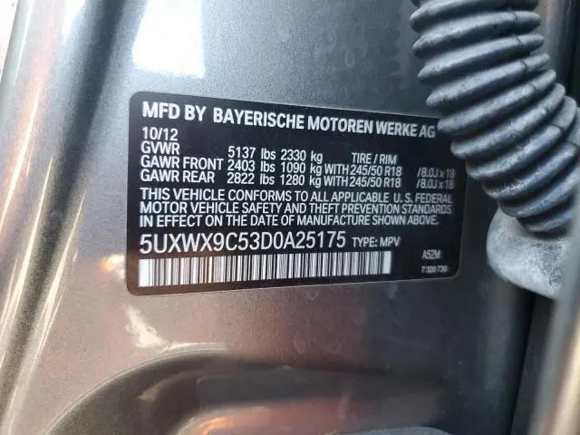 2013 BMW X3 XDRIVE28I  