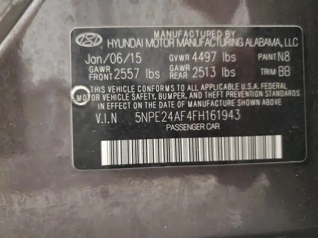 2015 HYUNDAI SONATA SE  