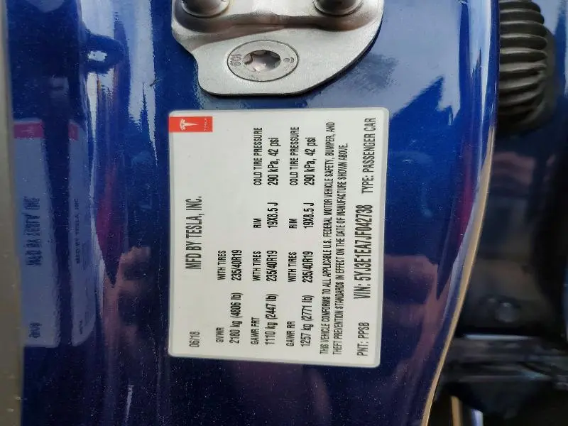 2018 TESLA MODEL 3   