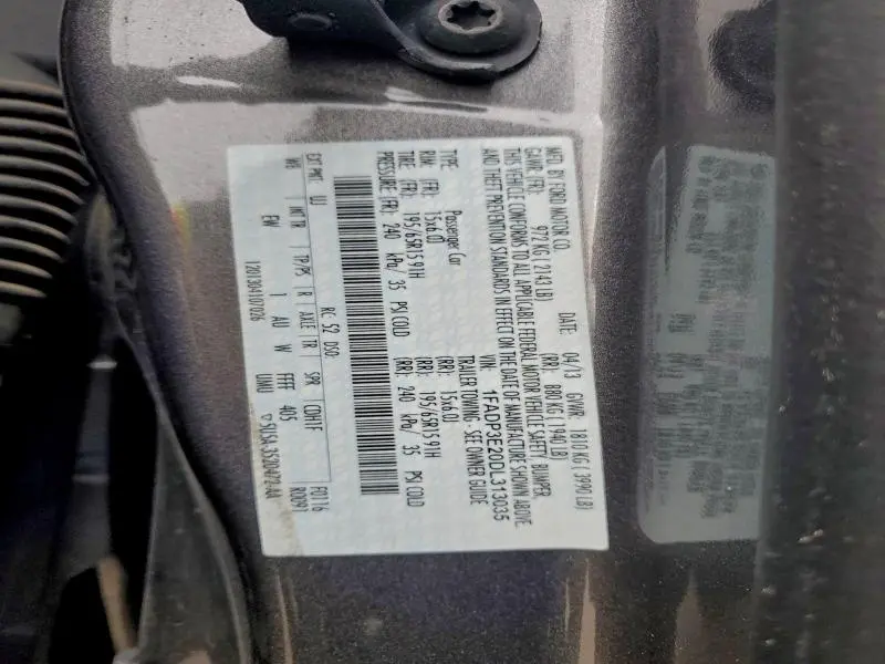2013 FORD FOCUS S  