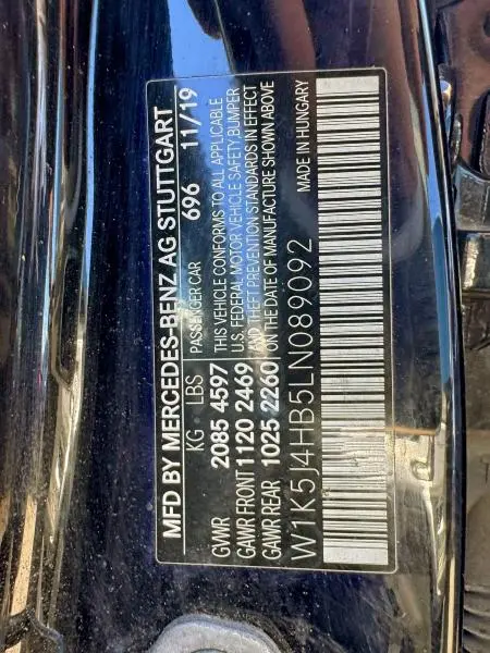 2020 MERCEDES-BENZ CLA 250 4MATIC  