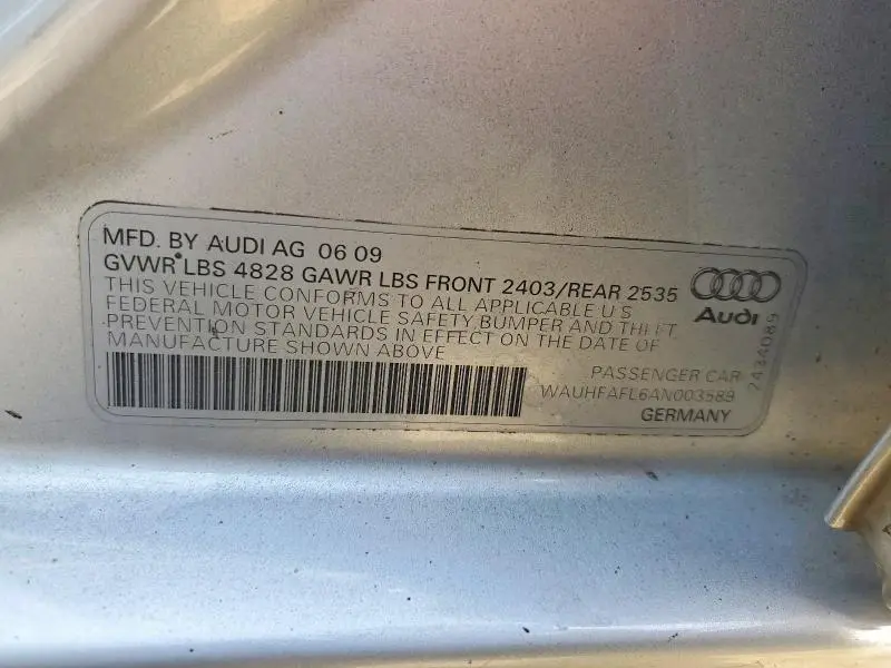 2010 AUDI A4 PREMIUM PLUS  