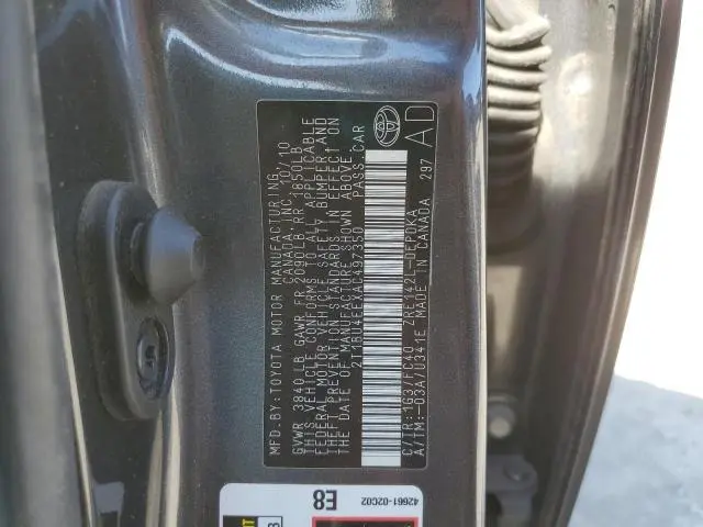 2010 TOYOTA COROLLA BASE  