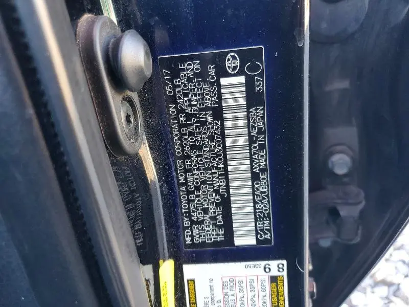2018 TOYOTA CAMRY SE  