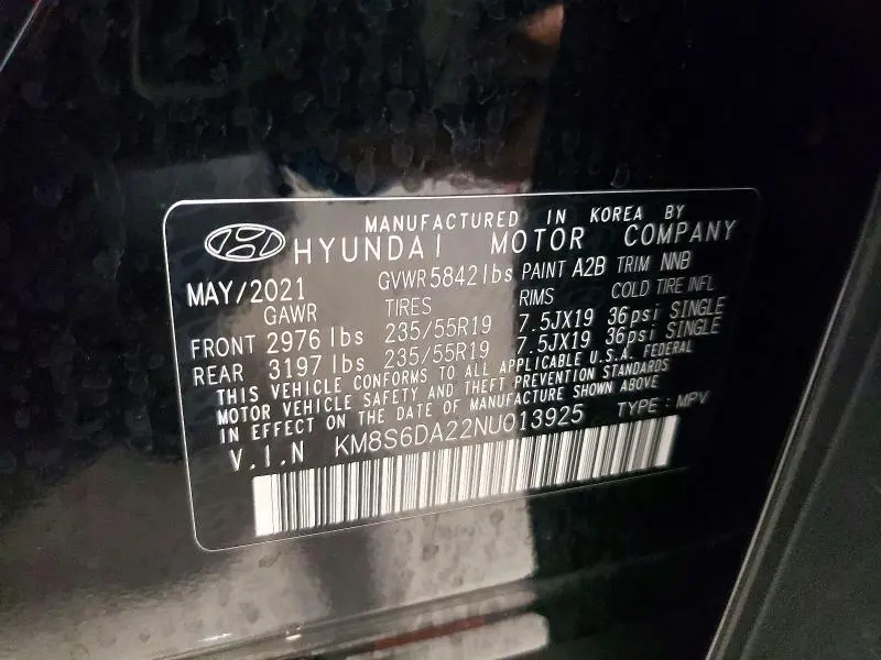 2022 HYUNDAI SANTA FE SEL  