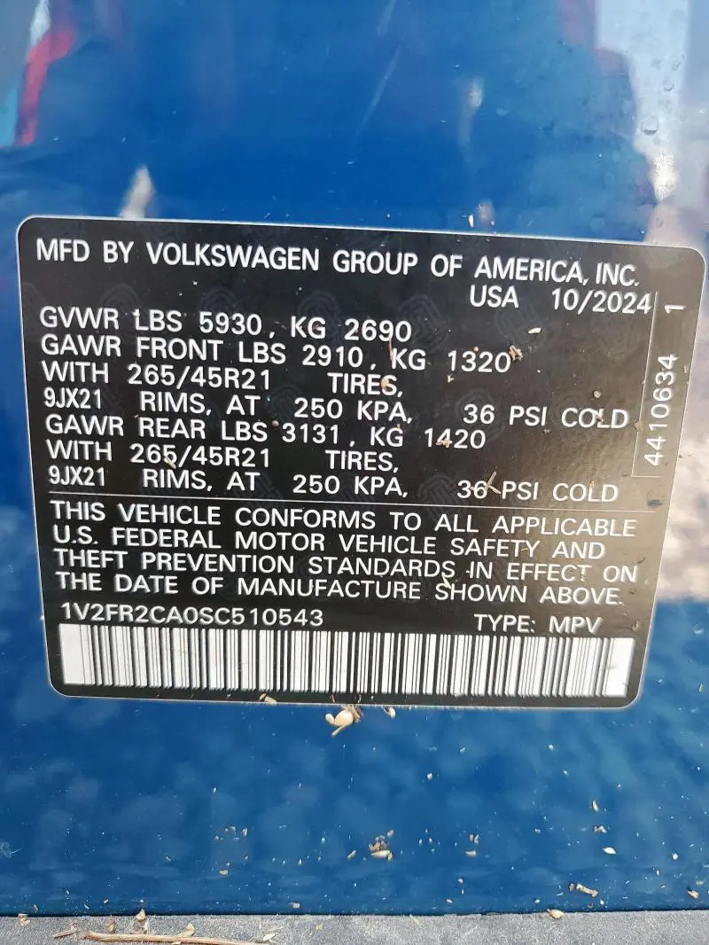 2025 VOLKSWAGEN ATLAS SEL PREMIUM R-LINE  