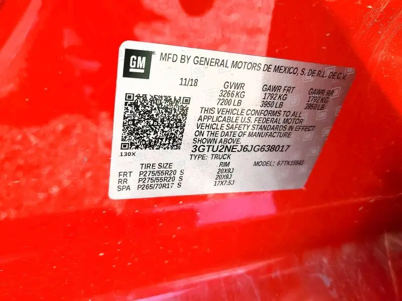 2018 GMC SIERRA K1500 SLT  