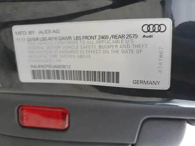 2018 AUDI A5 PREMIUM PLUS S-LINE  