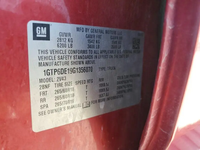 2016 GMC CANYON SLT  