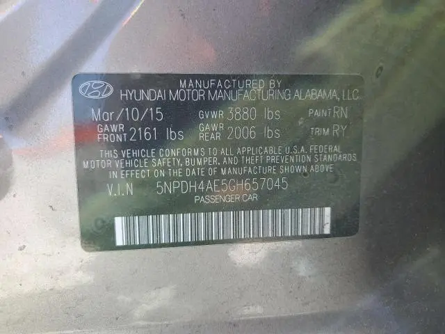 2016 HYUNDAI ELANTRA SE