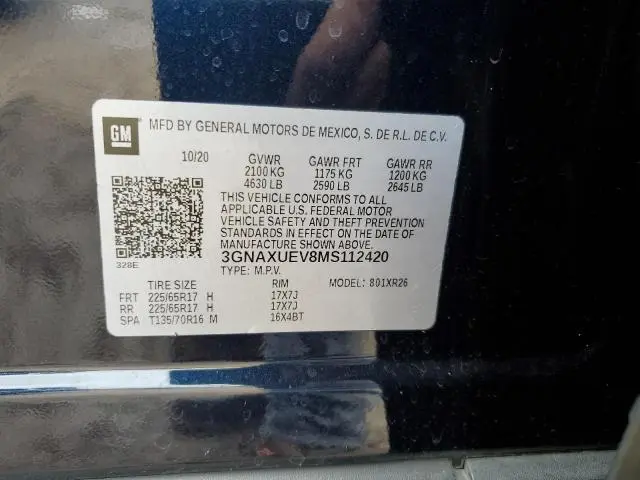 2021 CHEVROLET EQUINOX LT  