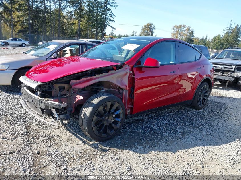 2021 TESLA MODEL Y LONG RANGE DUAL MOTOR ALL-WHEEL DRIVE