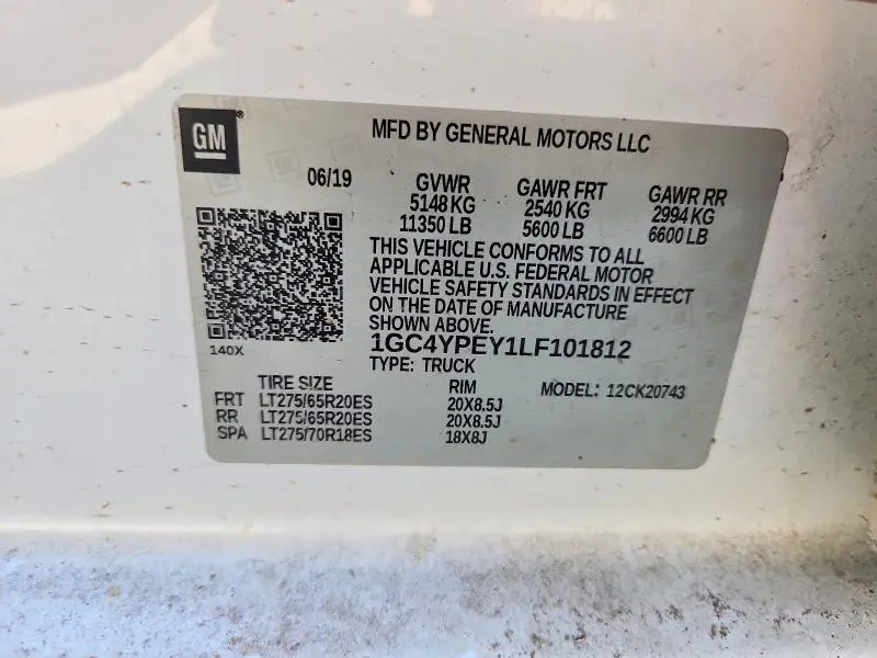 2020 CHEVROLET SILVERADO K2500 HEAVY DUTY LTZ  