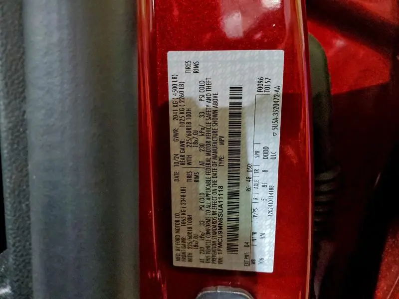 2025 FORD ESCAPE ST LINE  