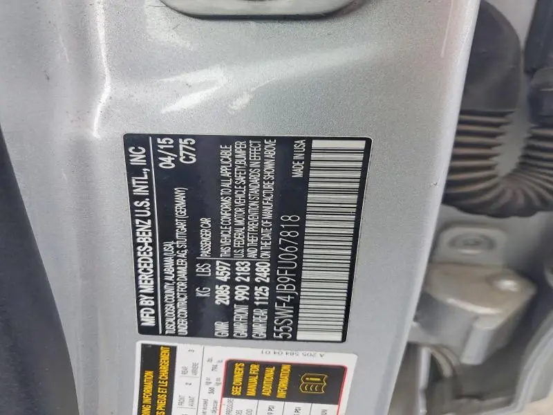 2015 MERCEDES-BENZ C 300  