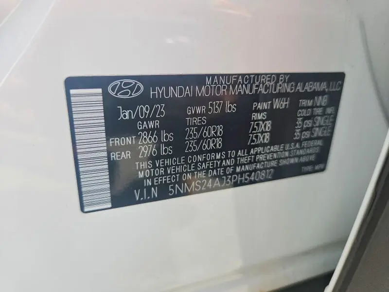 2023 HYUNDAI SANTA FE SEL  