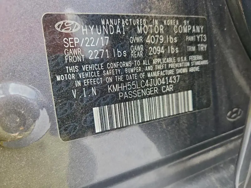 2018 HYUNDAI ELANTRA GT SPORT  