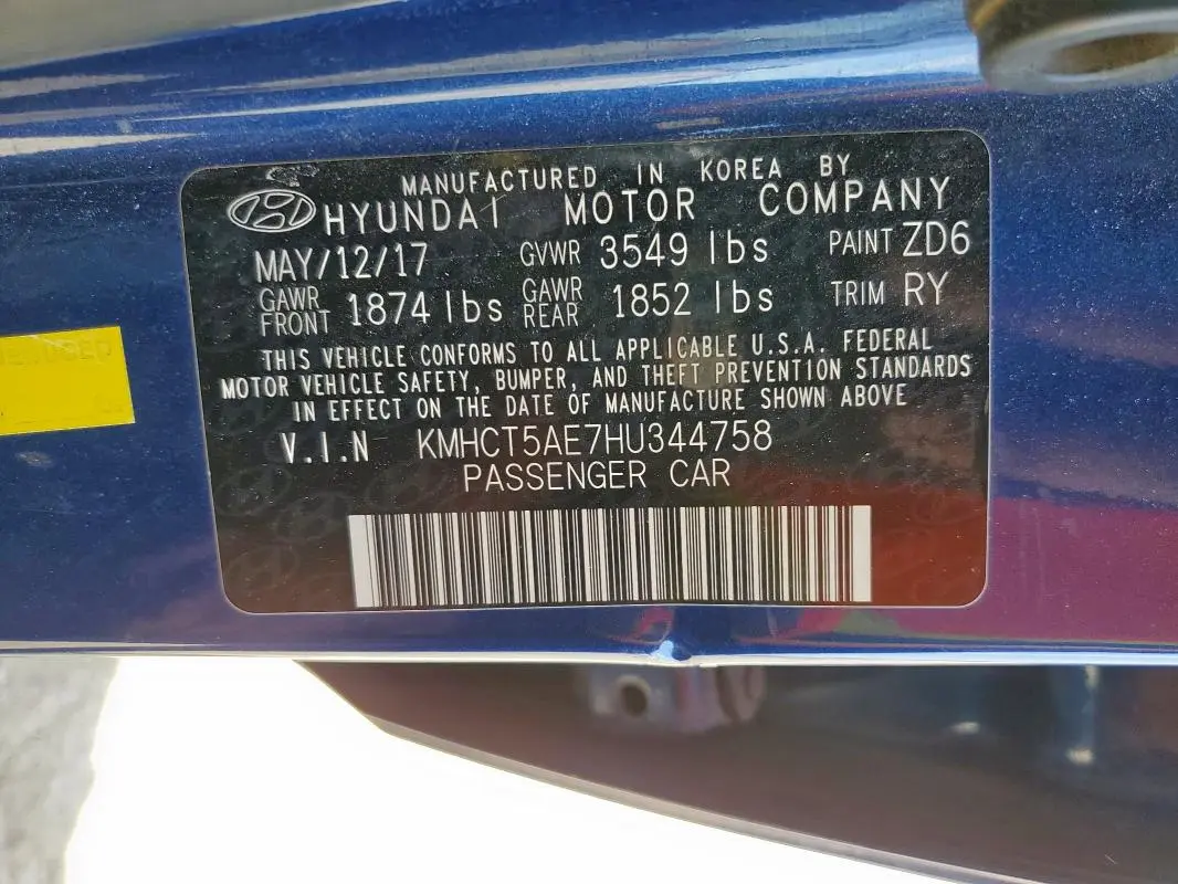 2017 HYUNDAI ACCENT SE  