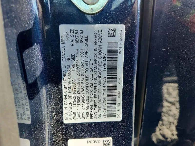 2024 HONDA CR-V EXL  