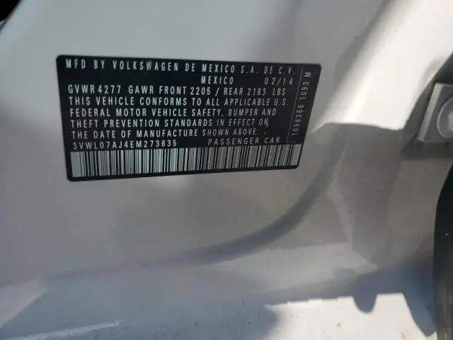 2014 VOLKSWAGEN JETTA SEL  