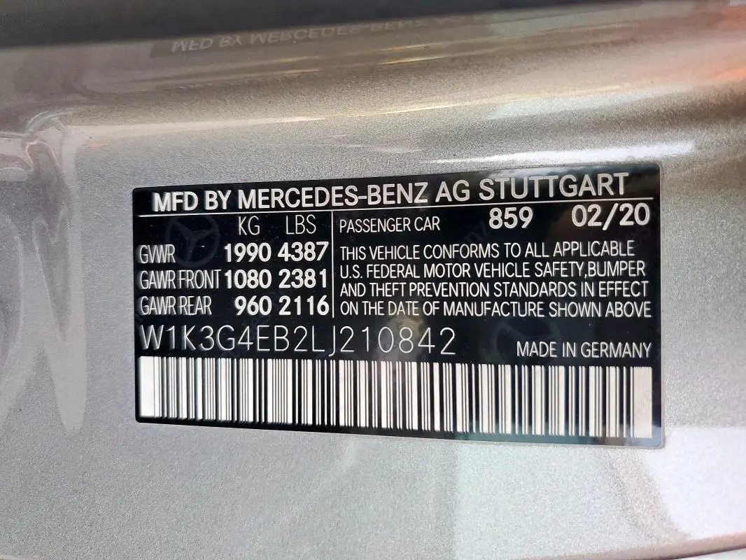 2020 MERCEDES-BENZ A 220  