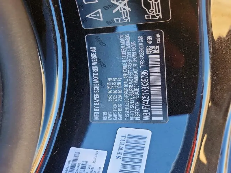 2019 BMW M850XI   