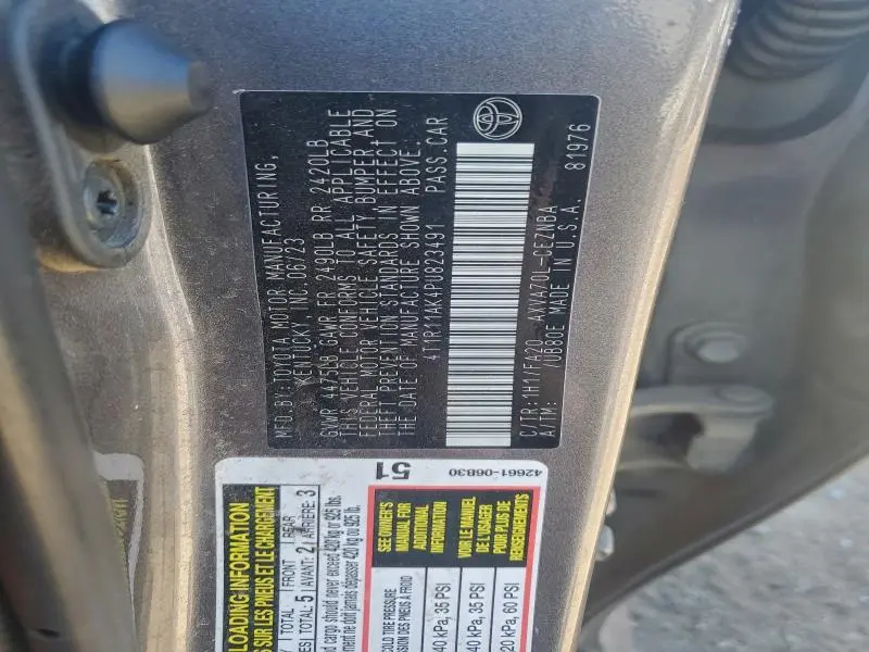 2023 TOYOTA CAMRY LE  