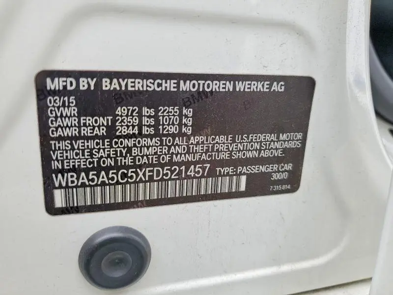 2015 BMW 528 I  