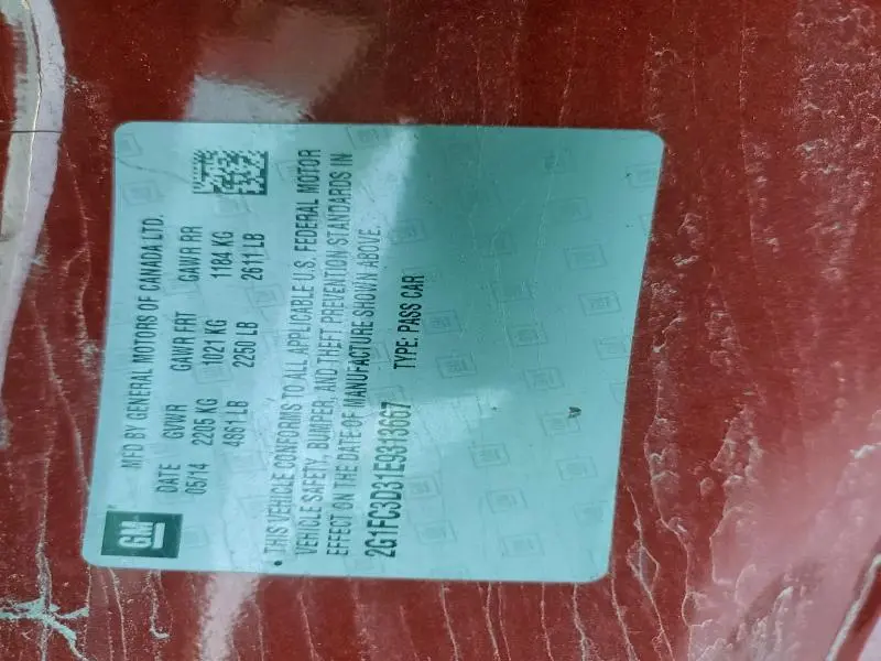 2014 CHEVROLET CAMARO LT  