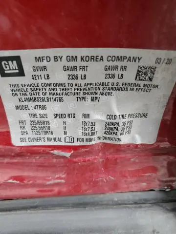 2020 BUICK ENCORE GX PREFERRED  