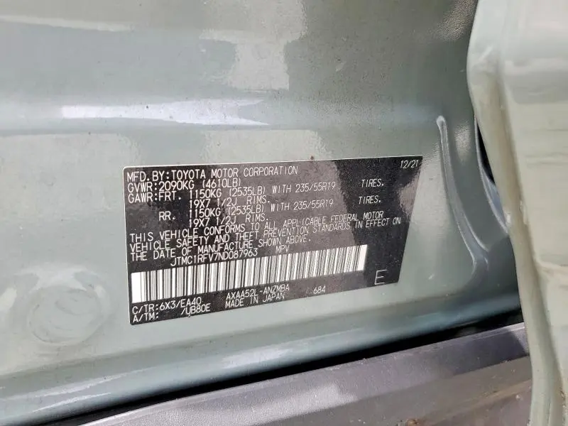 2022 TOYOTA RAV4 XLE PREMIUM  