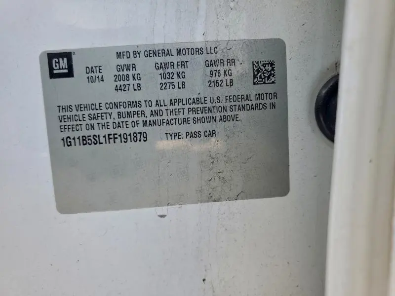 2015 CHEVROLET MALIBU LS  