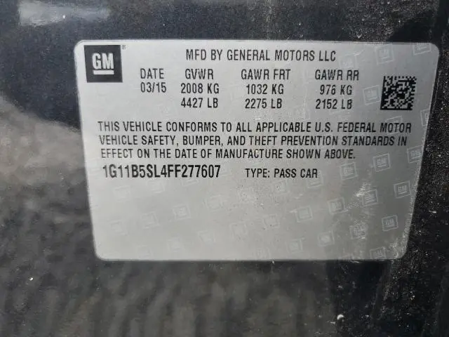 2015 CHEVROLET MALIBU LS  