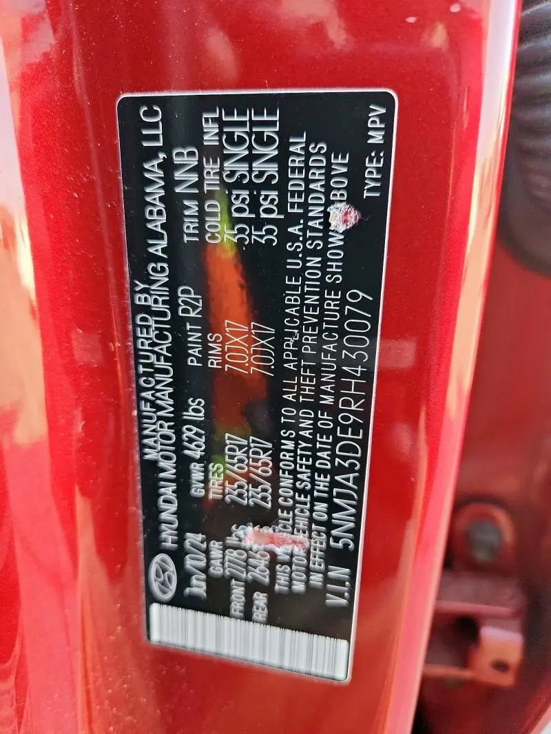 2024 HYUNDAI TUCSON SE  