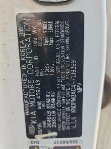 2017 KIA SPORTAGE LX  