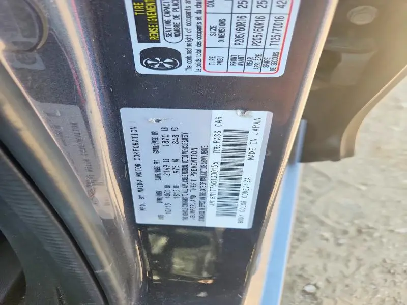 2016 MAZDA 3 SPORT  