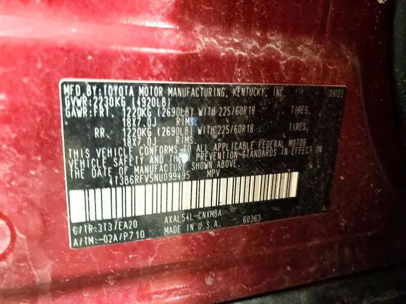 2022 TOYOTA RAV4 XLE PREMIUM  