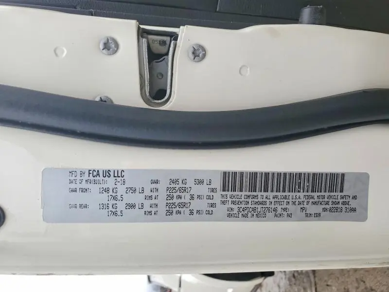 2018 DODGE JOURNEY SE  