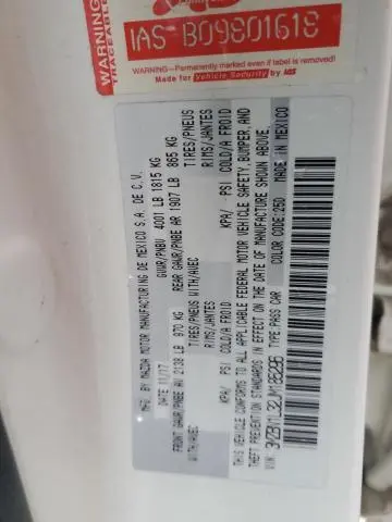 2018 MAZDA 3 TOURING