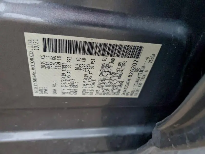 2021 NISSAN ROGUE SL  