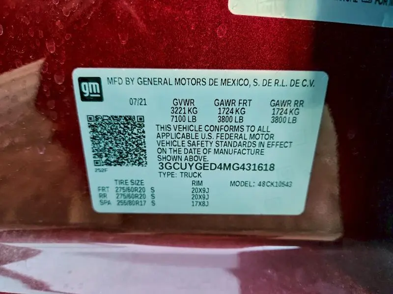 2021 CHEVROLET SILVERADO K1500 LTZ  