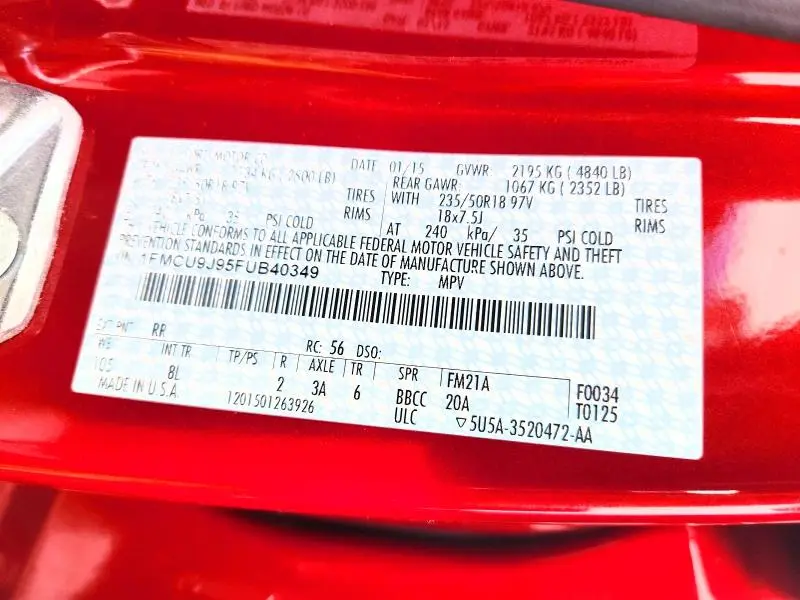 2015 FORD ESCAPE TITANIUM  