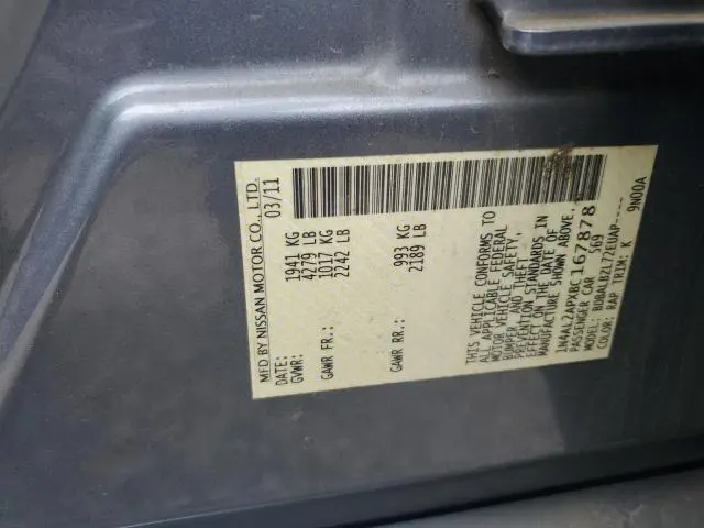 2011 NISSAN ALTIMA BASE  