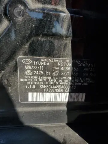 2011 HYUNDAI SONATA HYBRID  