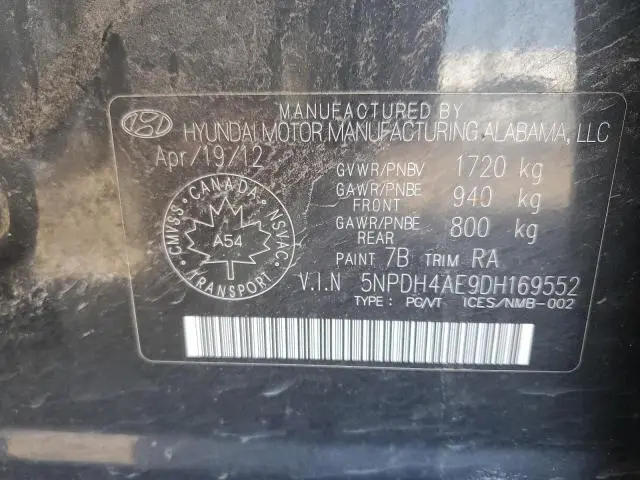 2013 HYUNDAI ELANTRA GLS  